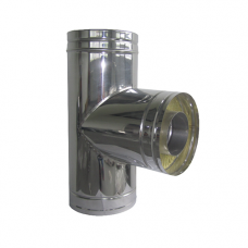 ЗИ Тройник сэндвич 90* КПД (304/1,0мм+430/0,5мм) ф160х240 Д