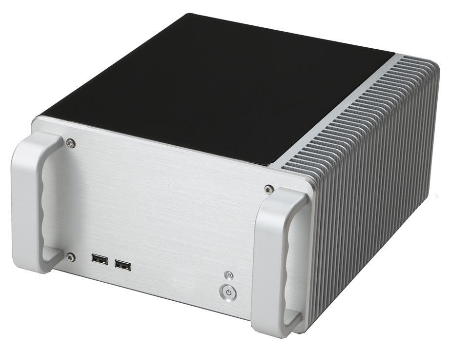 White mini itx. Корпус Powerman ITX. Алюминиевый корпус ITX jonsplus. Boitier PC Mini ITX. Mini ITX корпус с ручкой.