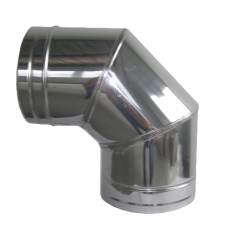 ЗИ Отвод сэндвич 90* КПД (304/1,0мм+430/0,5мм) ф160х240 Д